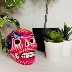 Pink Day of the Dead Skull Decor